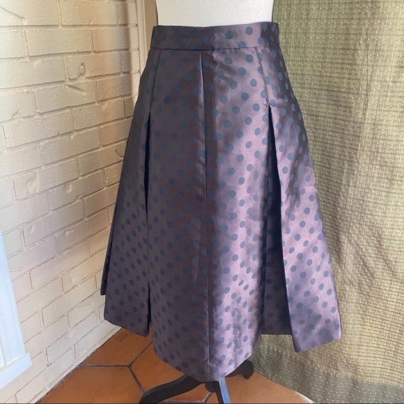 Halogen Women's Box Pleated Polka Dot Midi… - Picture 3 of 7